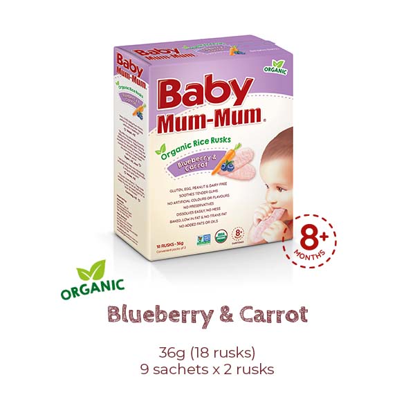 Baby Mum Mum Organic Rice Rusks Plain Product
